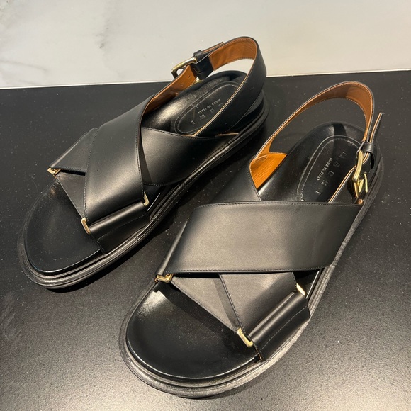 2025 Marni Fussbett leather slingback sandals size 40
